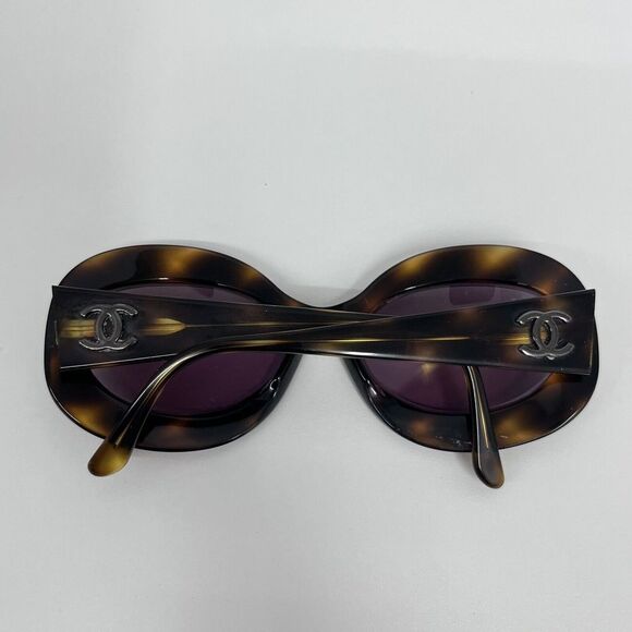 Chanel Sunglasses 10151 91235 Brown‎ Tortoise Tone CC Logo Chanel Quilted Case - Picture 7 of 9